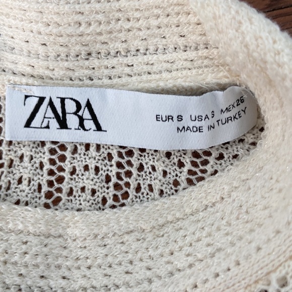 Zara Romantic Knit Top Blouse Lace Trim Bloggers' Favorite - Picture 11 of 14